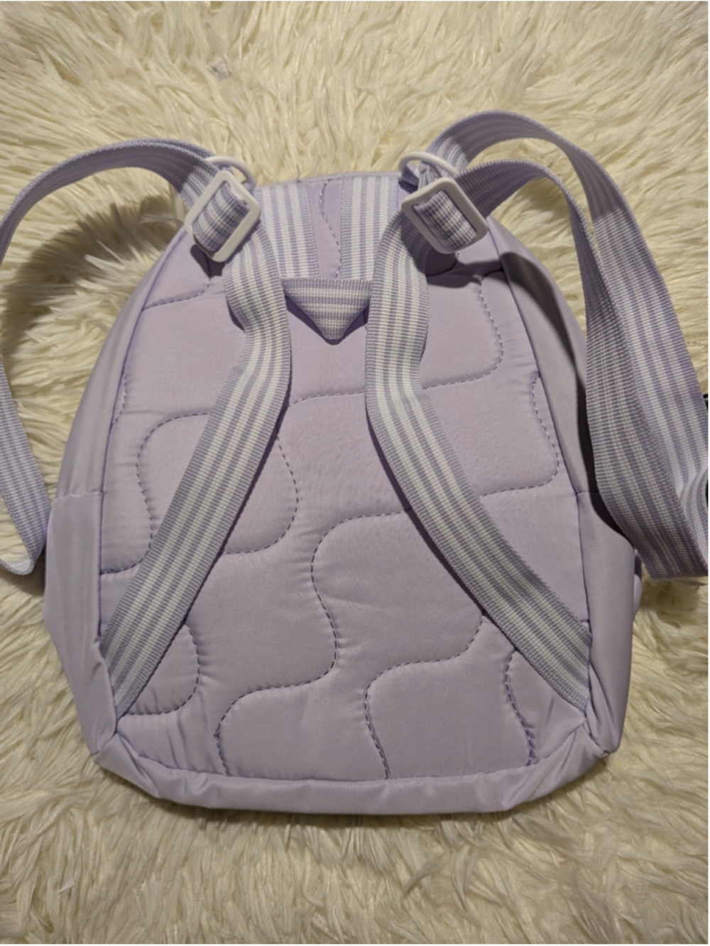 Adidas Lilac Mini Travel Backpack NWT Rare Discontinued Logo Bookbag - Picture 7 of 10